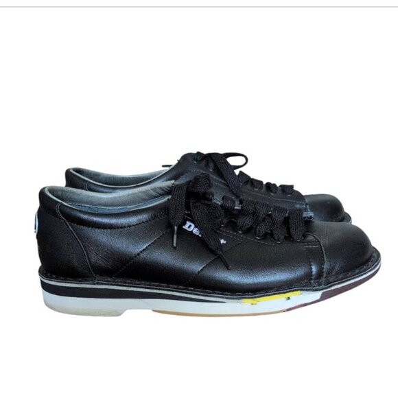 Dexter Shoes Black Bowling Shoes for Men Leather Lace up Performance activewear - Picture 1 of 6